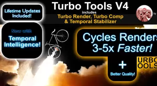 加快渲染速度Blender插件 Turbo Tools V4.1.0插图