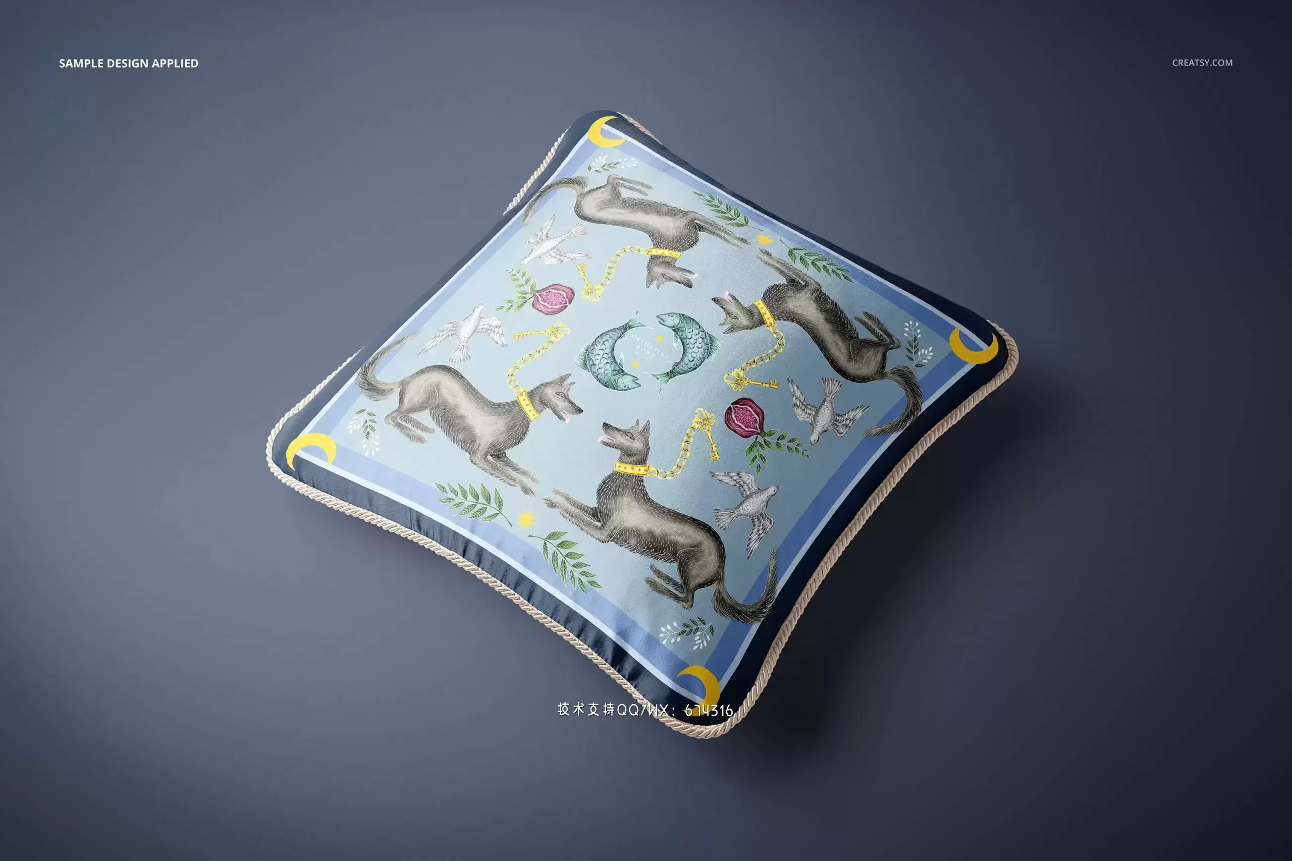 真丝编织套垫图案设计枕头样机[3.98GB,PSD]免费下载插图8