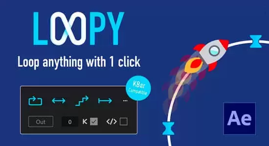 Loopy V1.1 Win/Mac 关键帧路径动画循环AE脚本插图