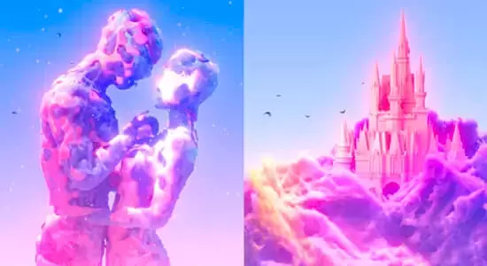 C4D教程-抽象梦幻云朵特效渲染制作 Dreamy Cloudy Worlds in Cinema 4D & Octane Render