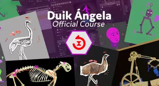 中文版二维卡通角色骨骼绑定MG动画工具AE脚本 Duik Angela 17.1.15 Win/Mac