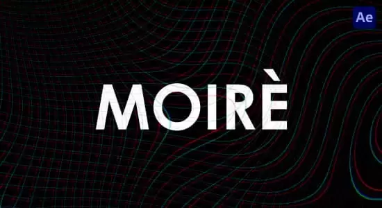 AE脚本-视频摩尔纹视觉特效 Moiré V1.5插图