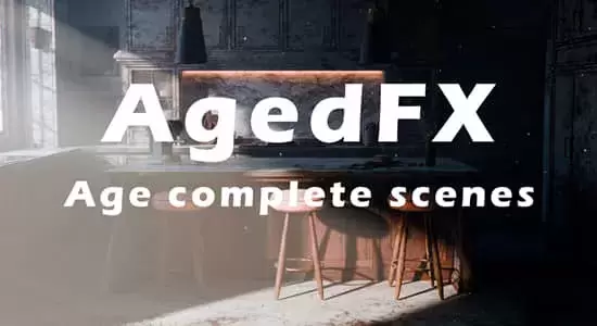 AgedFX v1.22 三维模型老化腐蚀做旧特效Blender插件插图