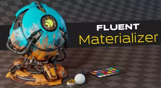 Fluent Materializer V1.6.3 烘焙制作自定义材质Blender插件插图