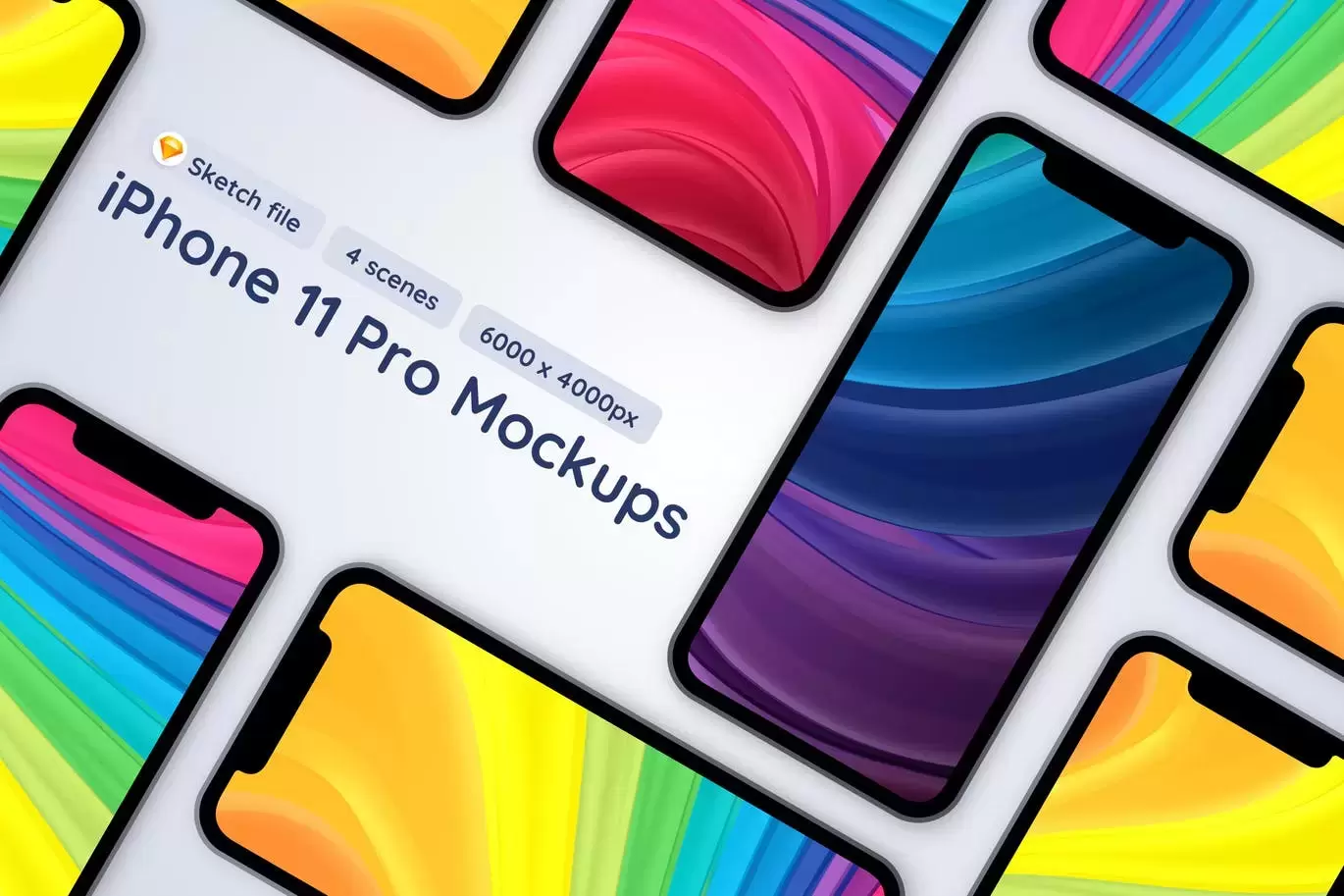 iPhone 11 ProAPP UI样机展示模型mockups下载插图