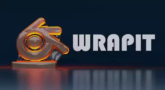 轻松创建塑料包装效果Blender插件 WrapIt V1.0