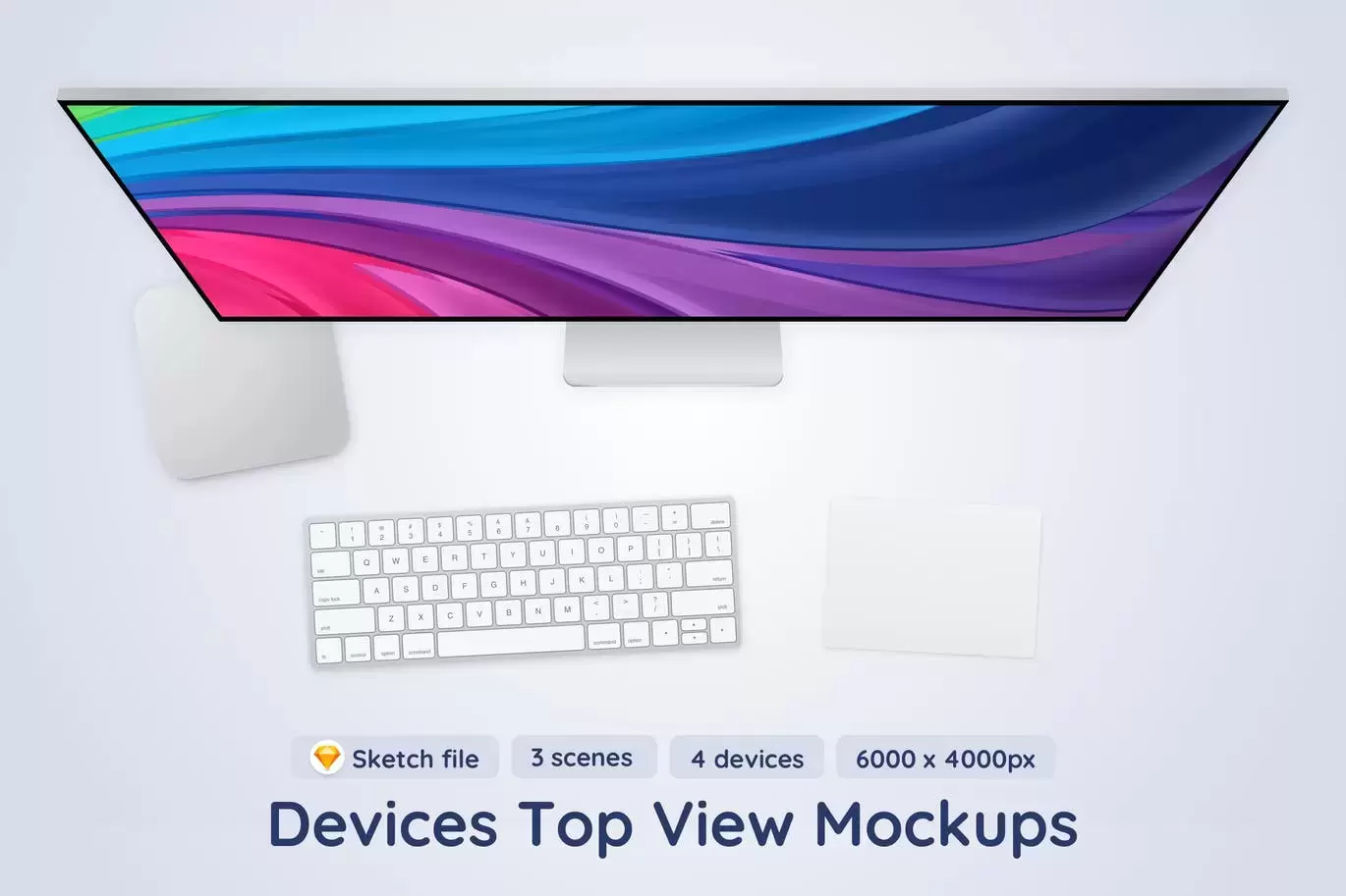 XDR Pro Display和Apple设备SKETCH UI样机展示模型mockups下载插图