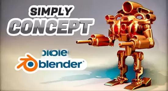 抽象概念模型建模调整工具Blender插件 Simply Concept V3.3