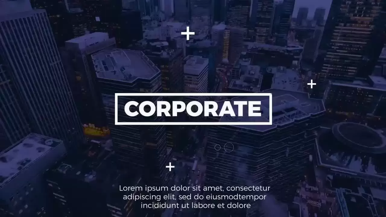 全屏动态文字产品广告AE模板