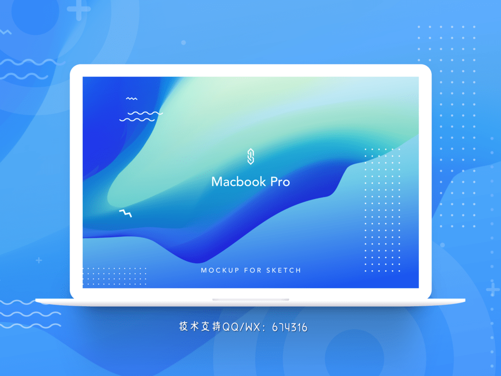 电脑Macbook Pro矢量样机下载插图2