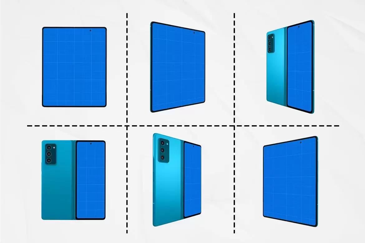 安卓折叠屏手机样机（PSD）免费下载