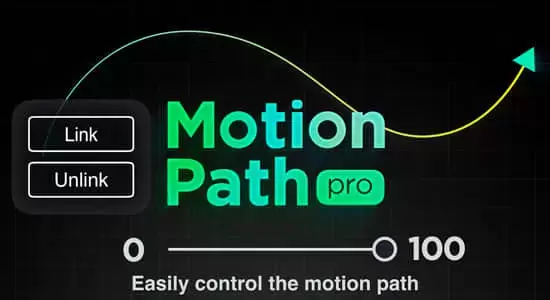 AE脚本-将运动路径链接到所选图层制作跟随动画 Motion Path Pro V1.0