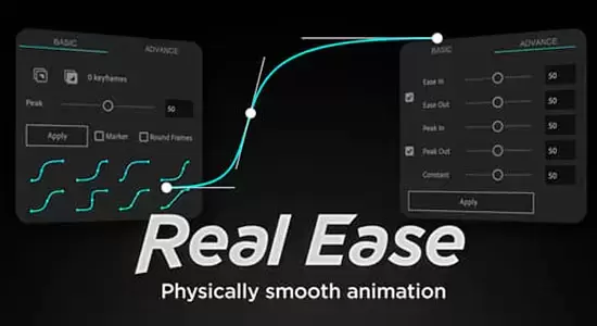 AE脚本-关键帧缓入缓出流畅曲线动画 Real Ease V1.0