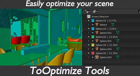 Blender插件-场景分析优化工具 ToOptimize Tools V1.2.7.4