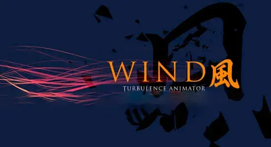 AE脚本-风吹物体粒子飘散汇聚动画 Wind v1.08