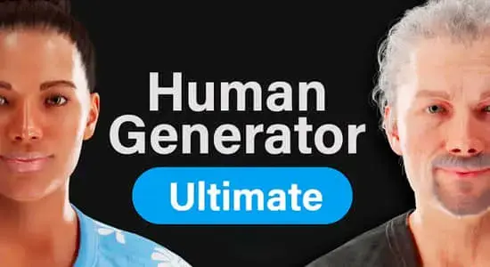 Blender插件-三维人物模型生成器 Human Generator Ultimate 4.0.21+预设