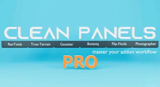 Blender插件-工作流程界面管理工具 Clean Panels V6.0.0