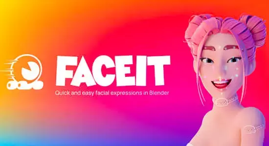 Blender插件-手机人像面部动作捕捉绑定工具 Faceit v2.3.9 Beta