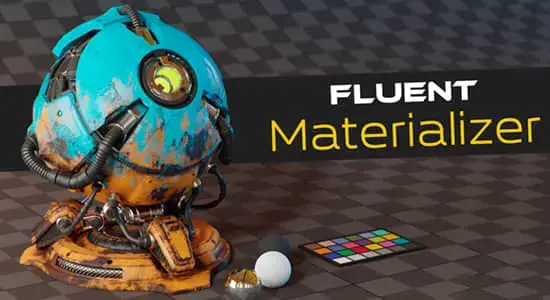 烘焙制作自定义材质Blender插件 Fluent Materializer V1.8.0