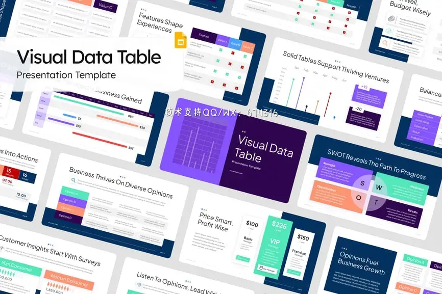 可视化数据表 (PPTX)免费下载