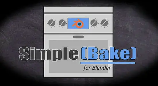 烘焙PBR材质纹理贴图Blender插件 SimpleBake V1.6.3