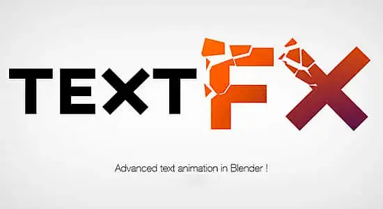 Blender插件-3D文本动画特效 Text Effects