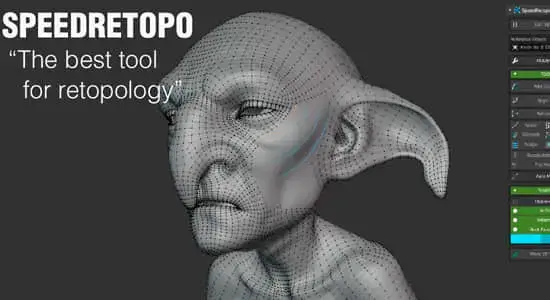 模型重拓扑Blender插件 SpeedRetopo v0.3.1