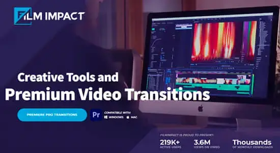 87个PR特效转场插件合集包 FilmImpact Premium Video Effects V25.0.6 CE Win