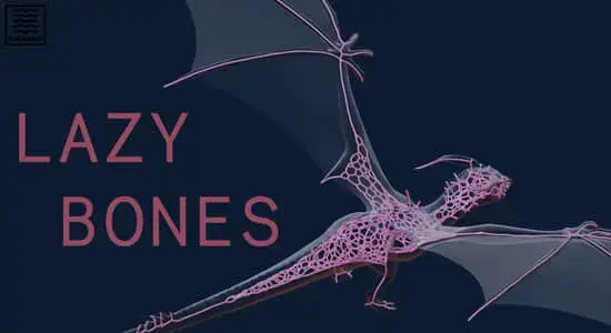 Blender插件-模型骨骼绑定生成器 Lazy Bones V1.0.0