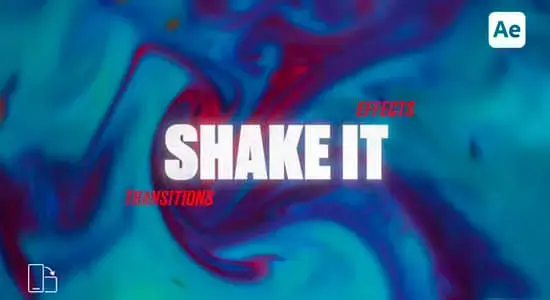 AE模板-抖动摇晃特效无缝转场过渡预设 Shake It