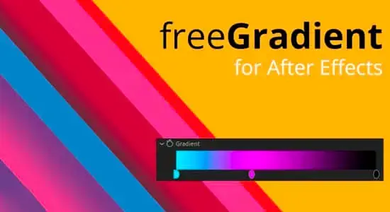 中文汉化AE插件-高级颜色渐变工具 freeGradient V1.1 Win/Mac