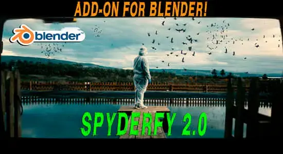 Blender插件-群体粒子动画模拟特效 Spyderfy V2.6 – Boid Systems Add-On