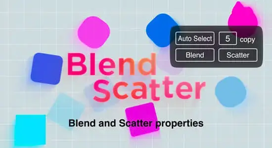 AE脚本-图层混合和分散属性工具 Blend Scatter v1.5