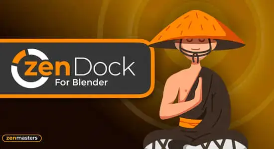 Blender插件-自定义功能按钮管理控制 Zen Dock V1.1.1