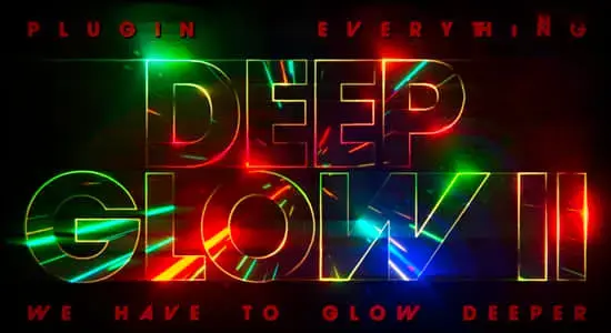 中文汉化AE插件-漂亮真实高级辉光发光特效 Deep Glow 2 v1.0.1 Win