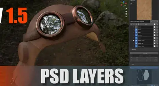 Blender插件-贴图纹理分层绘制 PSD-Layers V1.5.1