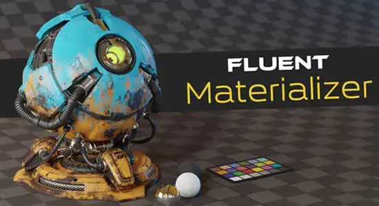 烘焙制作自定义材质Blender插件 Fluent Materializer V1.9.0