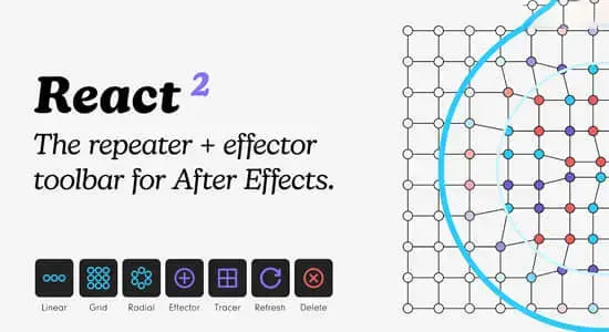 AE脚本-图层复制克隆排序随机衰减动画效果 React v2.0.0