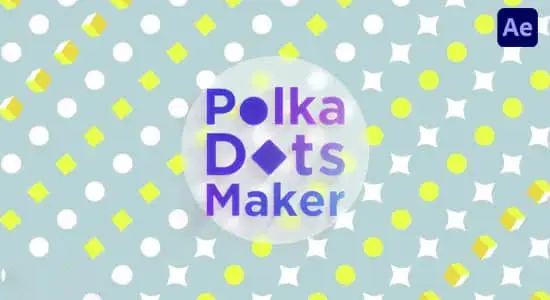 AE脚本-圆点图形矩阵排列效果MG动画 Polka Dots Maker v2.1