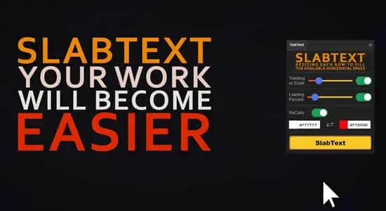 AE/AI/PS脚本-智能文字标题排版对齐工具 SlabText V1.0.0