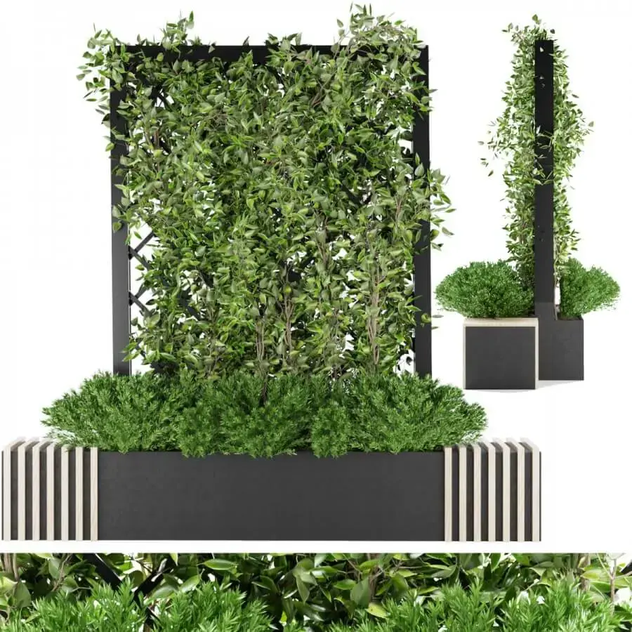 绿植花坛绿植墙3D模型（FBX,MAX）免费下载