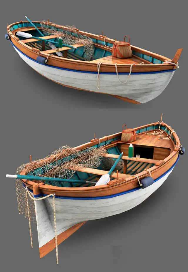 渔船3D模型（OBJ,MAX）