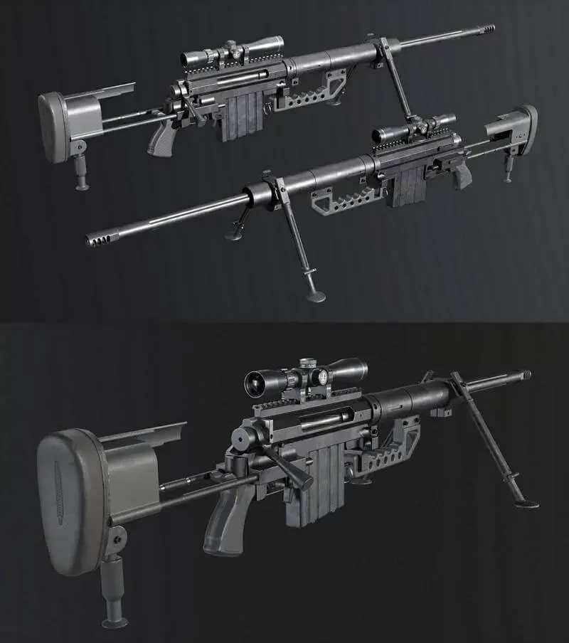 CheyTacM200狙击步枪3D模型（OBJ,FBX,MAX）模型下载