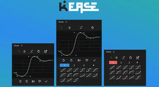 AE脚本-关键帧缓入缓出曲线调节控制操作 Kease v2.0.10
