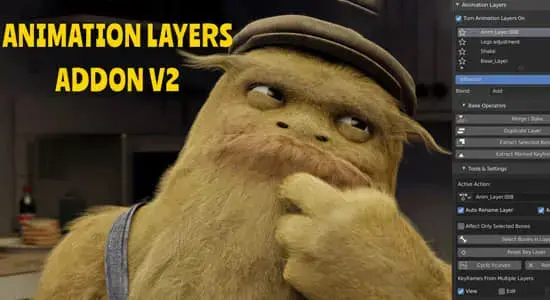图层动画控制Blender插件 Animation Layers V2.1.9.5