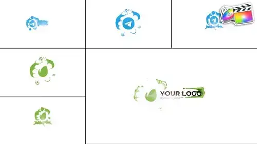 FCPX模板的液体企业标志