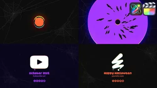 FCPX模板的万圣节标志