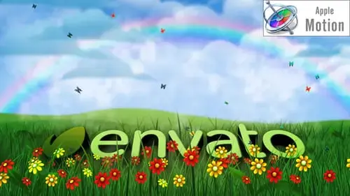 春天和夏天-绿色地球-苹果MotionFCPX模板