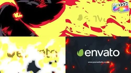 mg动画消防标志片头素材FCPX模板