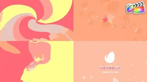 用于FCPX模板的液体形状标志片头